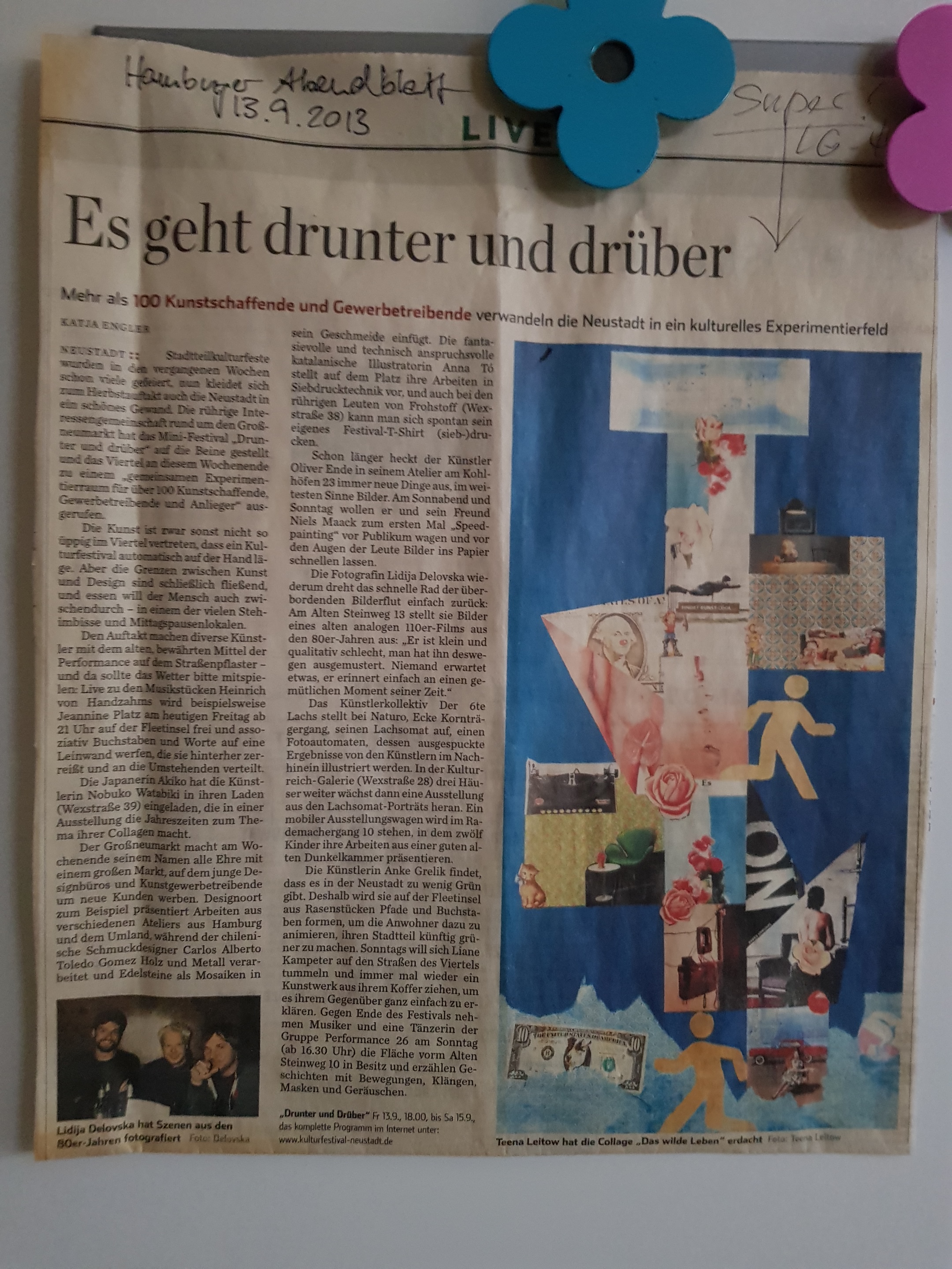 Teena Leitow, Hamburger Abendblatt, Ausstellung, Hamburg, Die Weingaleristen