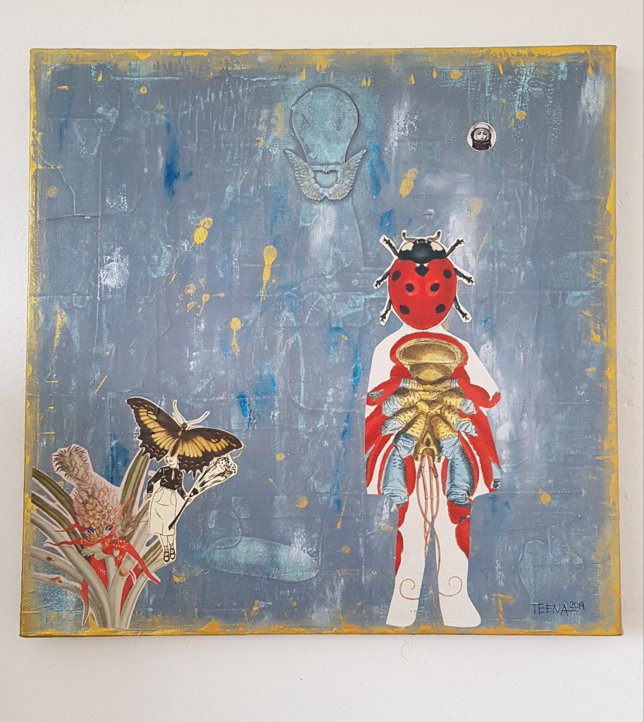 Die Wundersamen, Teena Leitow, Mixedmediaart, Kunst, affordable art, art for sale, Hamburg, Buchholz in der Nordheide, atelier acht, Kunst kaufen