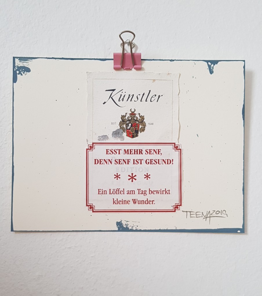 PostkARTenUnikate, Teena Leitow, atelier acht, Kunst im Abo, postcART, Postkarten, Minikunst, tiny art