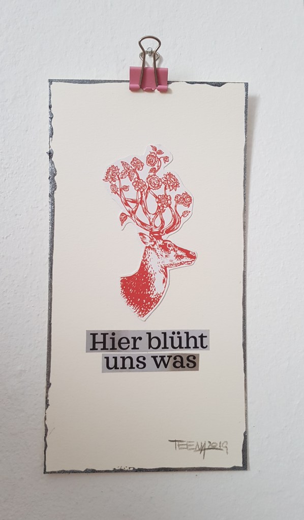 PostkARTenUnikate, Teena Leitow, atelier acht, Kunst im Abo, postcART, Postkarten, Minikunst, tiny art