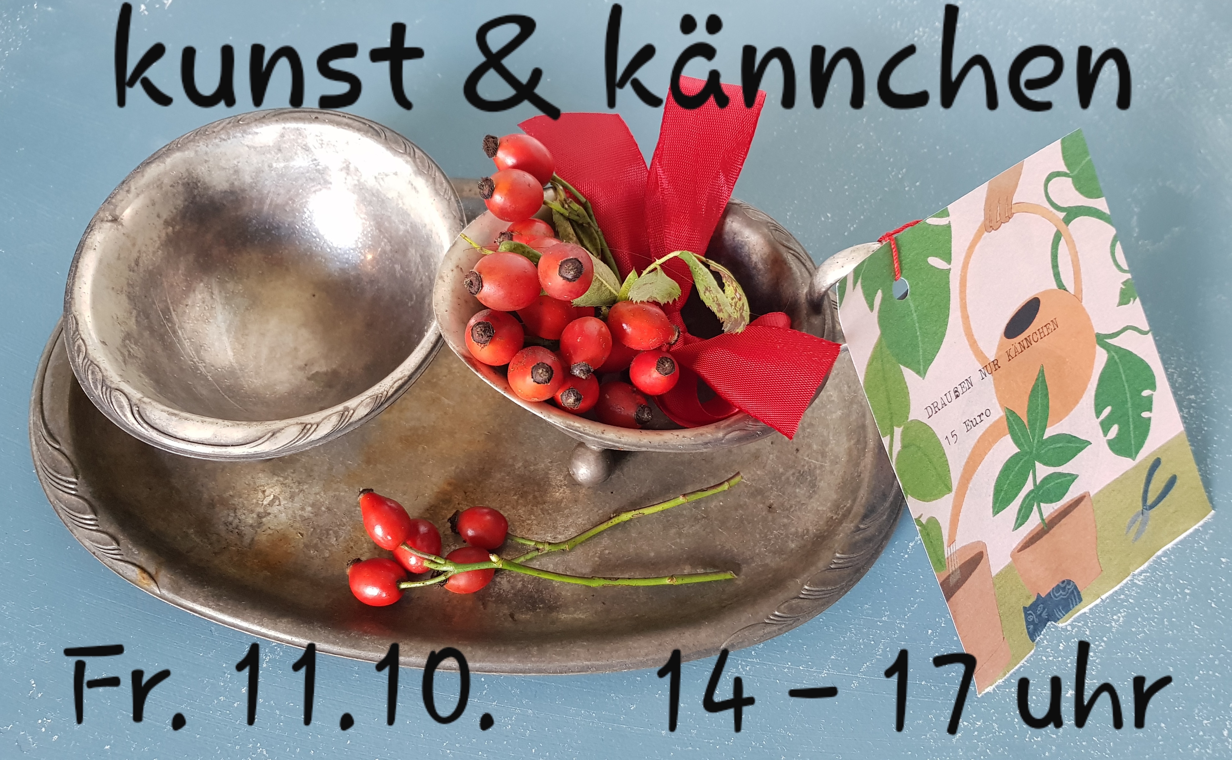 Kunst und Kännchen, Teena Leitow, Offenes Atelier, Kunst, vintage, Flohmarkt, Kännchen nur draußen, Nordheide, Hamburg, Trelde